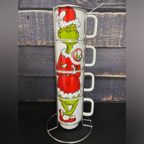 Dr. Seuss The Grinch Stacking Mug Set - Picture 1 of 10